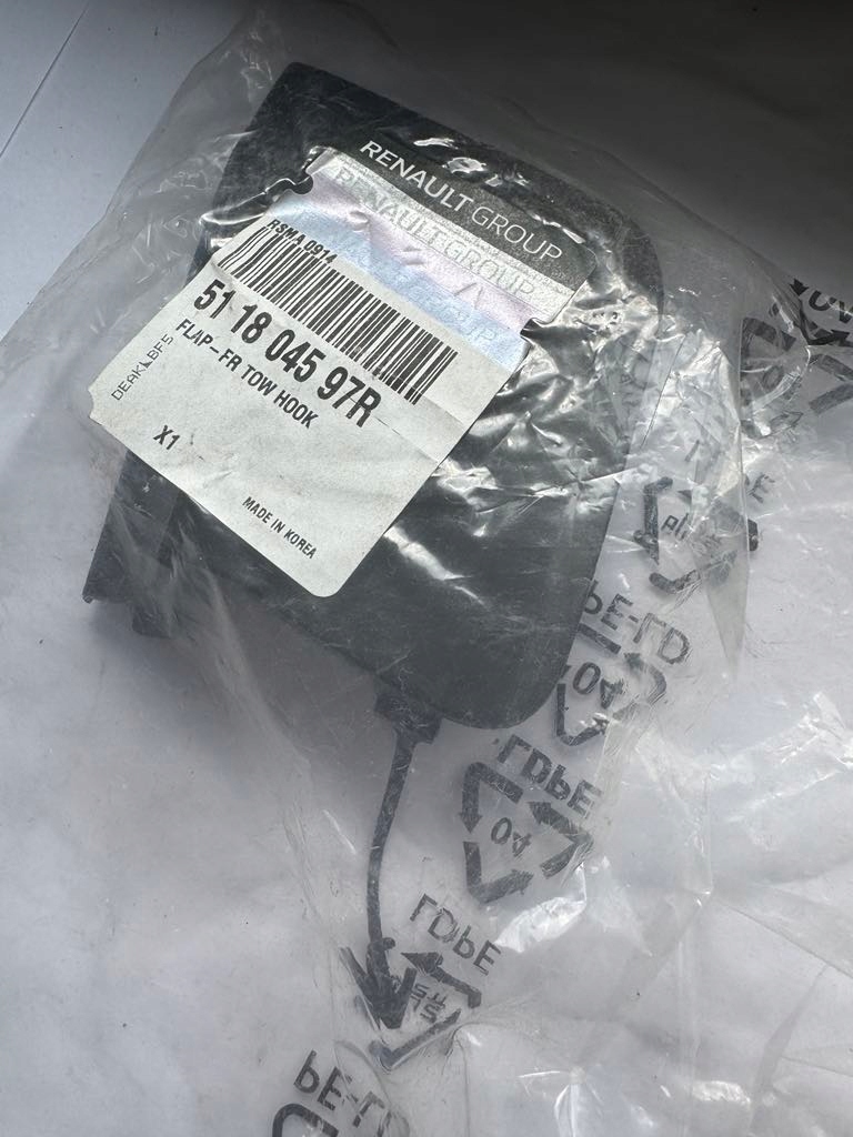 фото №1, Renault koleos ii - заглушка фаркоп бампера перед 511804597r