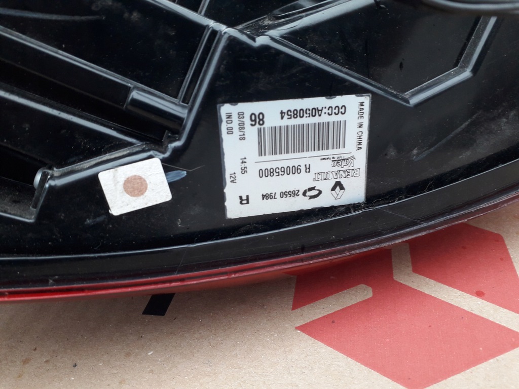 фото №5, Лампа задняя правая renault koleos ii