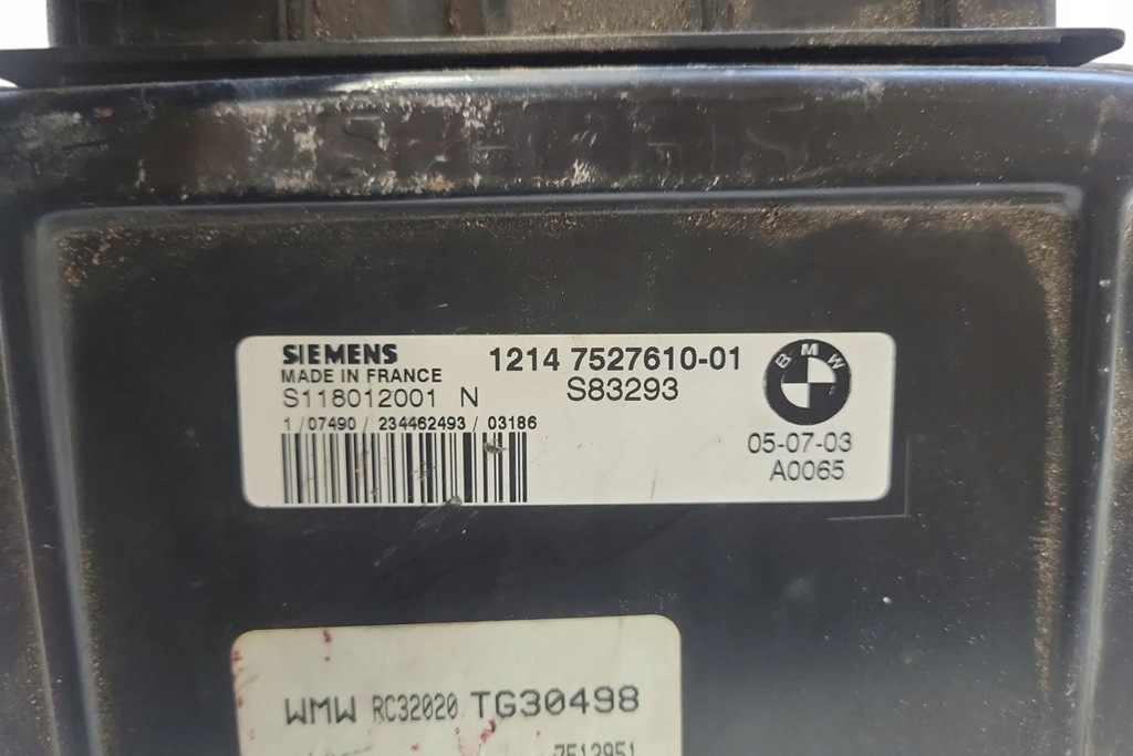 фото №3, Бортовий комп'ютер двигуна ecu mini cooper r50, r53 1214752761001 1.6l бензиновий