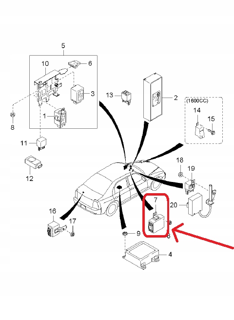 фото №7, Модуль иммобилайзер kia shuma, carens ii, sorento