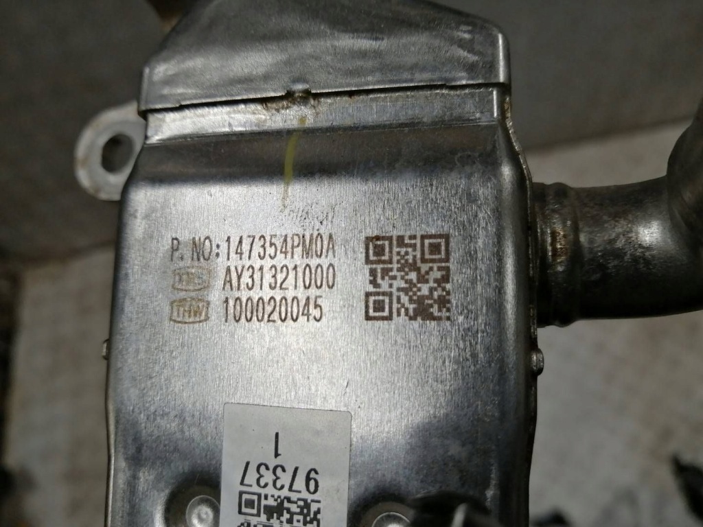 фото №2, Радиатор выхлопных газов 147354pm0a renault clio v captur ii 1.6 e-tech