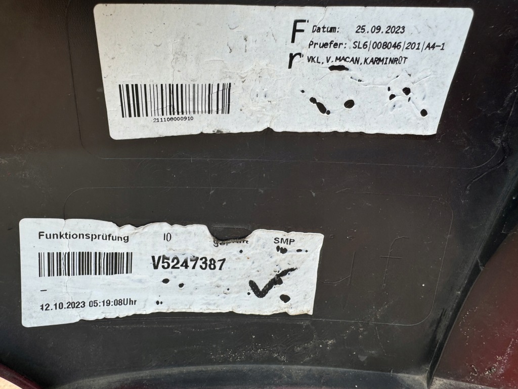 Бампер перед porsche macan 95b gts ii lift 2021 оригинал нет клеёный в Украине