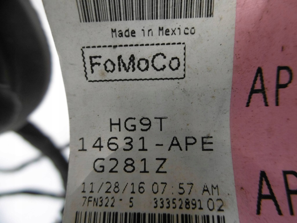 фото №7, Джгут електропроводка ліва двері передніх ford fusion usa hg9t-14631-ape