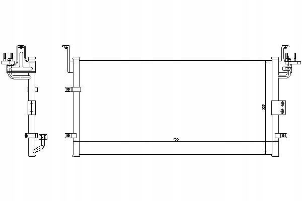 фото №1, Nissens радиатор кондиционера hyundai sonata iv,
