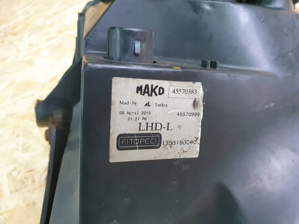 фото №9, Fiat qubo fiorino лампа левый перед 45570383