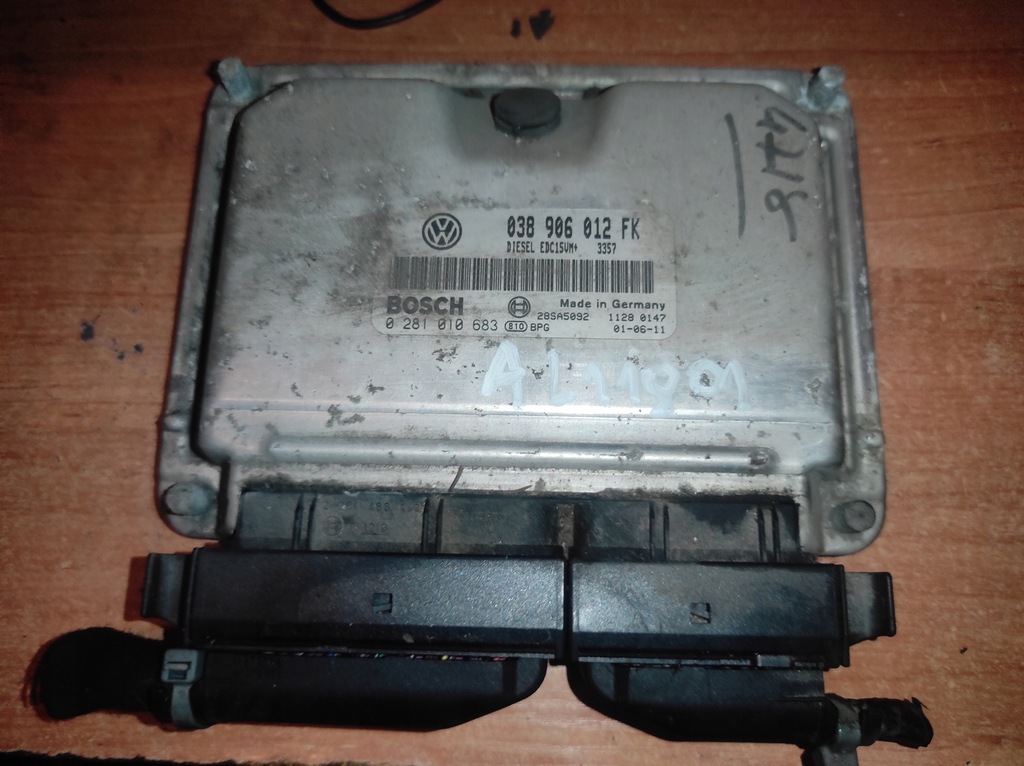 фото №1, 038906012fk бортовой компьютер блок управления seat leon toledo 1.9 tdi
