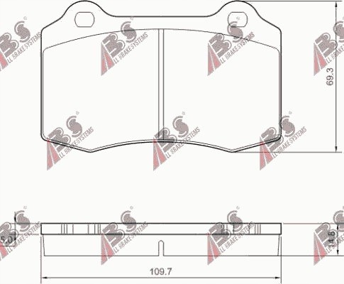 фото №1, Тормозные колодки тормозные jaguar xjr 4,0 97-03 задняя