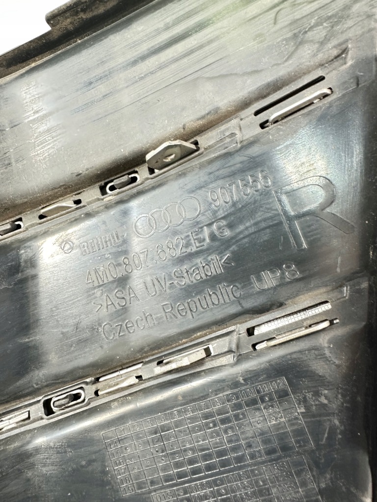 Q7 4m s-line решётка бампера правая хром 4m0807682e 4m0807682g Киев