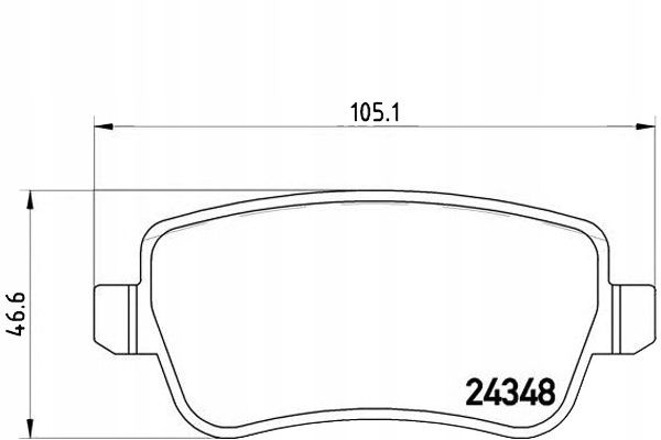 фото №1, Гальмівні колодки гальмівний. fiat croma 05- задня