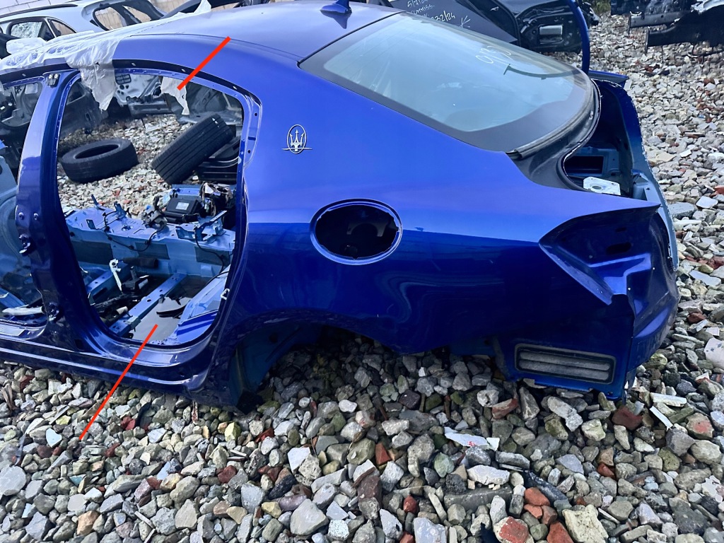 фото №1, Maserati ghibli левый задняя bok обшивка крыла четверть оригинал t.c.