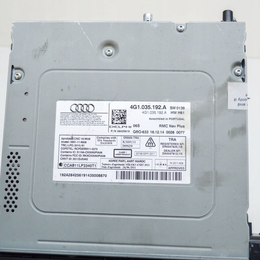 фото №8, Audi a6 s6 c7 4g 2015 панель / радиопроигрыватель cd/dvd/gps