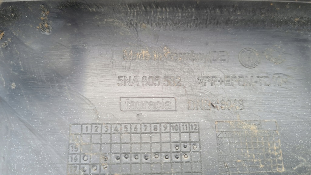 фото №15, Vw tiguan ii 5na 16-24r накладка-спойлер направляющая бампера перед 5na805532