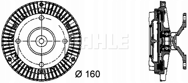 Зчеплення вентилятора радіатора mercedes vario om900.917-om904.923 09.96- Недорого