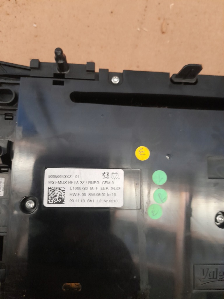 фото №4, Панель радио кондиционер peugeot 508 10- 96656643xz