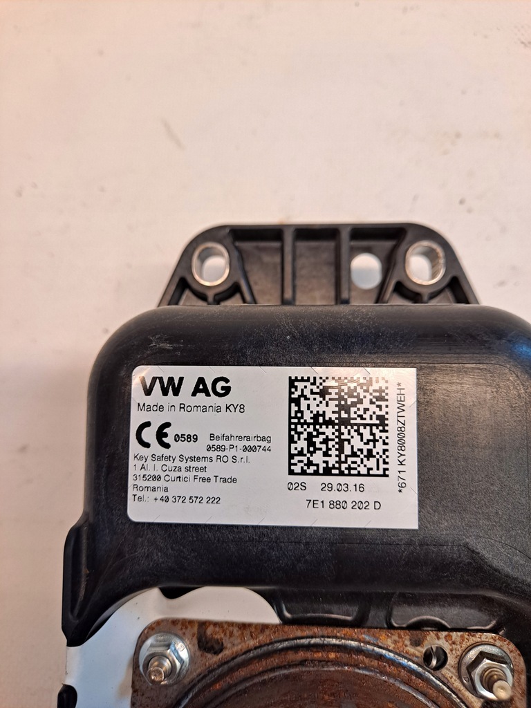 фото №5, Подушка безпеки подушка пасажира volkswagen t6 7e1880202d