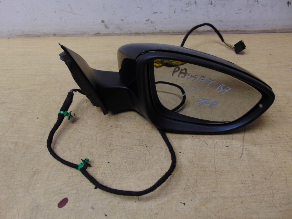 фото №9, Зеркало правое vw passat b7 7 pin europa lc9x