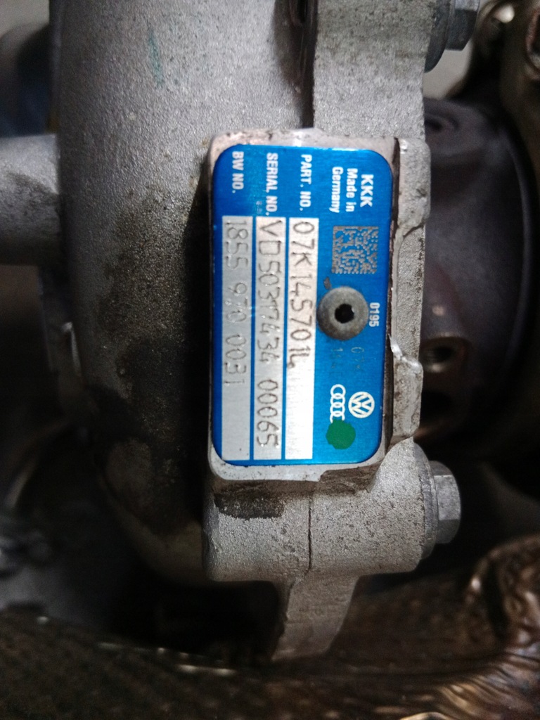 фото №6, Турбонагнетатель турбина vw audi rs3 ttrs 2.5 v8 07k145701l