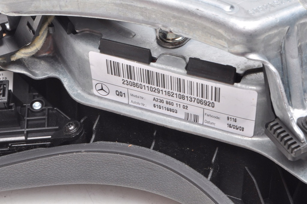 фото №8, Mercedes cl203 подушка повітряна водія подушка безпеки a2308601102