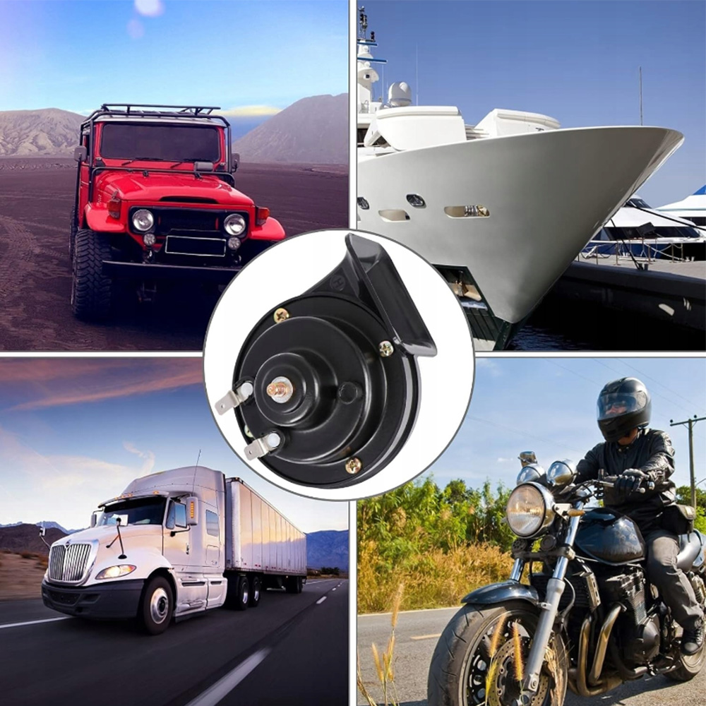 фото №15, 2x клаксон 12v черв'як сигнал сигнал звуковий гучний автомобіля motocykla