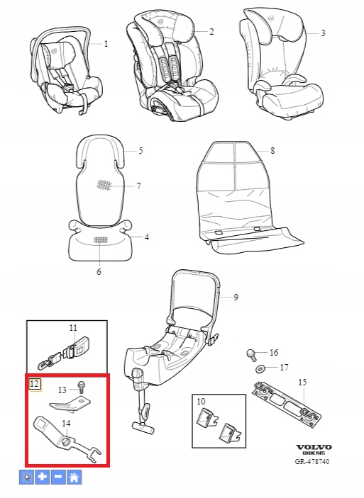 фото №1, Кронштейн isofix передні 31393076