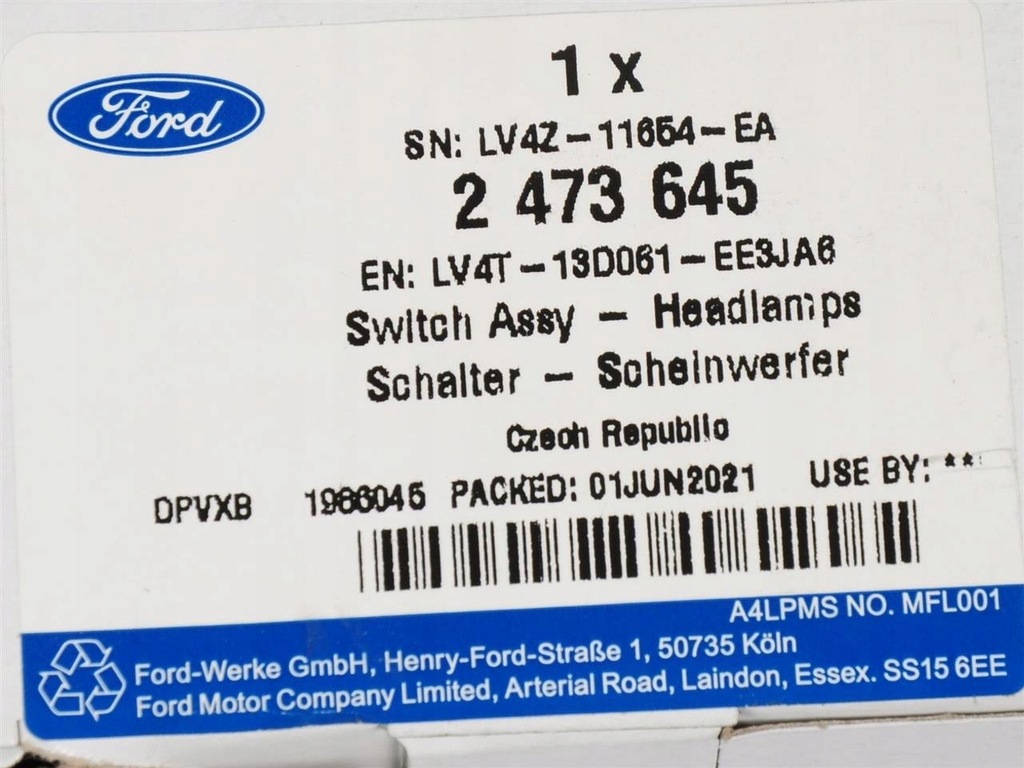 фото №12, Выключатель света ford kuga escape mk3 2020 _ 2664759 _ lv4t-13d061-ee3ja6