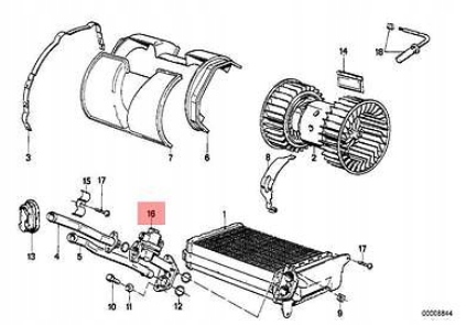 Купити Bmw 3 e30 електроклапан води охолоджуючої підігрівача 64111386707 2.5 бензин
