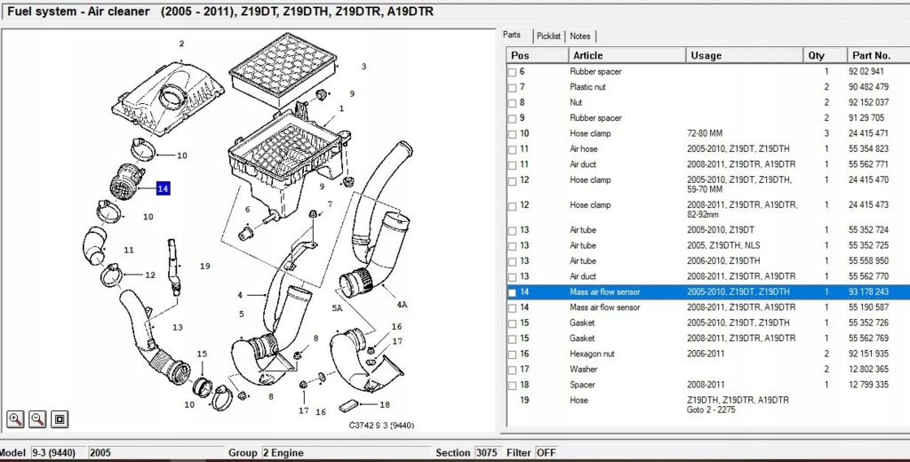 фото №6, Saab 9-3 ver2 2006 витратомір