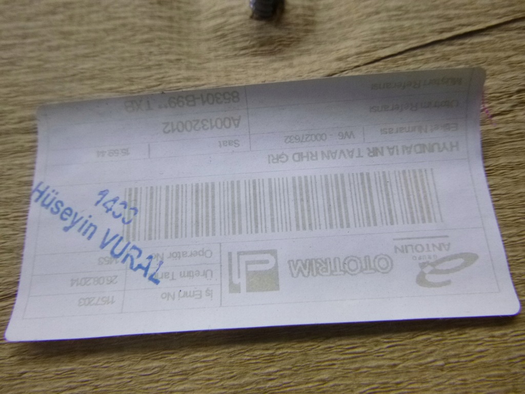 фото №9, Потолок потолок hyundai i10 ii 2 5d 85301-b9950