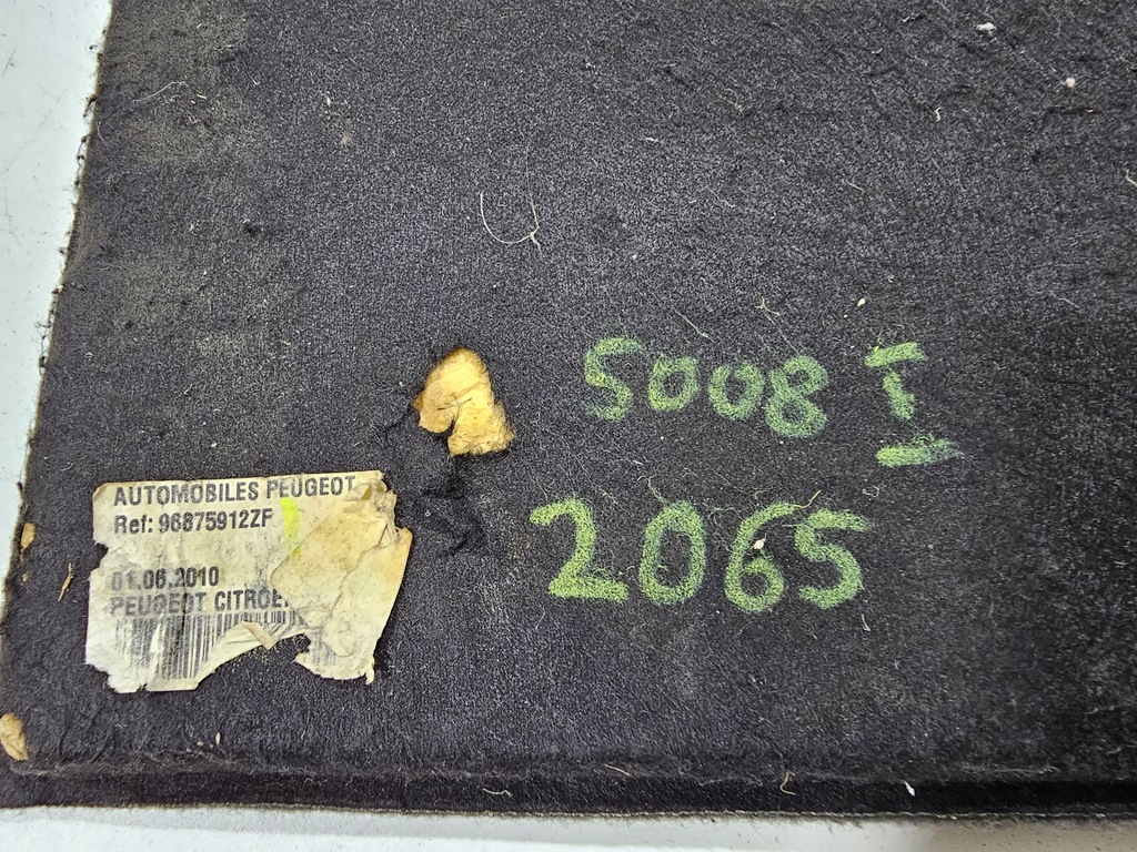 фото №7, Обшивка коврик багажника peugeot 5008 i #2065