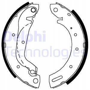 фото №2, Delphi тормозные колодки тормозные kpl. задняя ford maverick ld