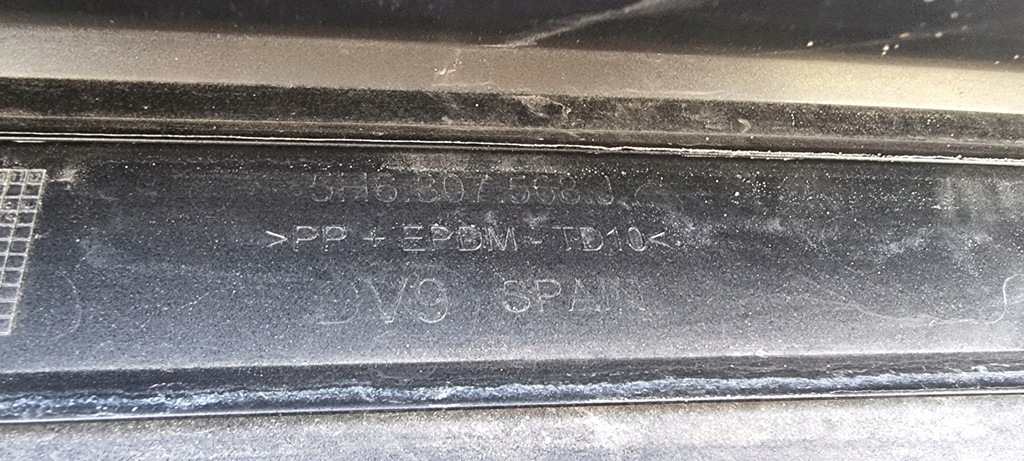 фото №7, Спойлер накладка бампера задня vw golf viii r-line