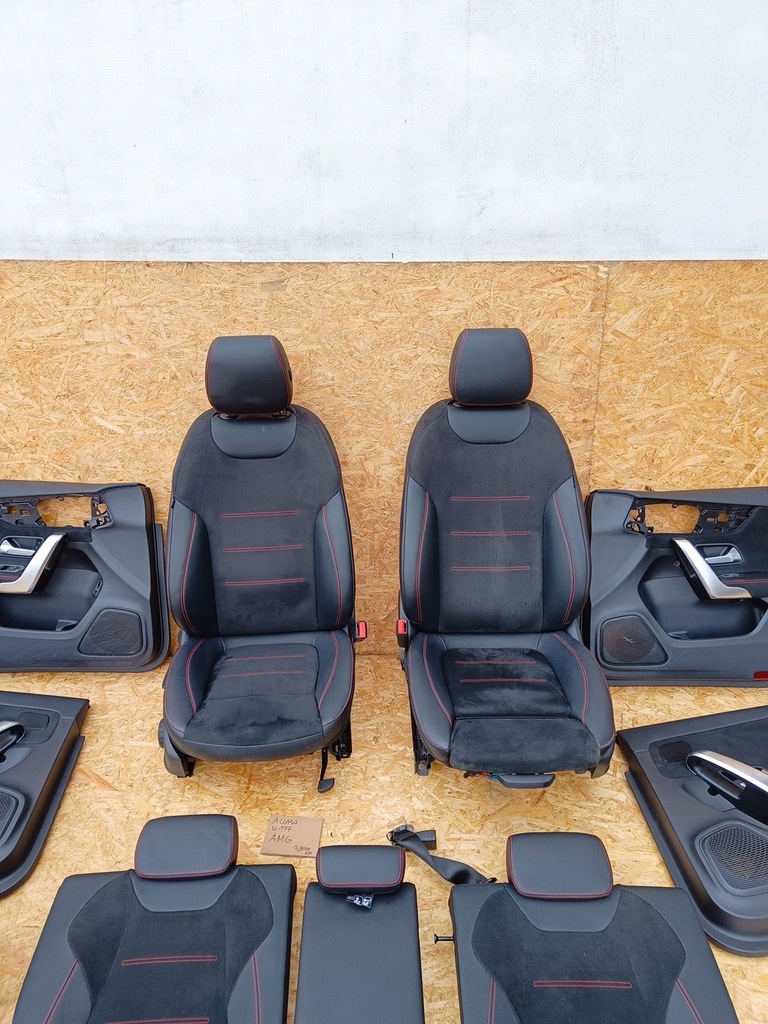 фото №9, Mercedes a-klasa w177 amg kpl. середина салон сиденья обивка idealna