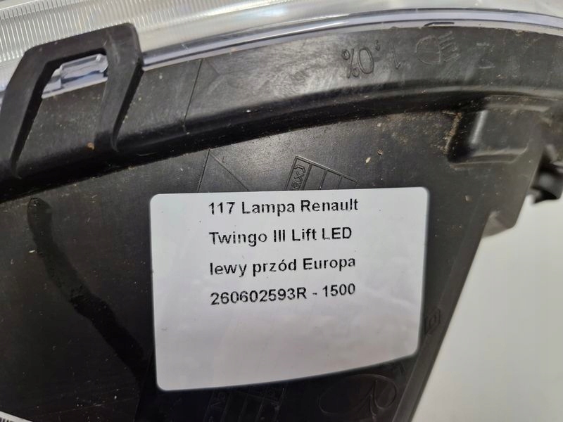 Renault twingo 3 рестайлинг  фара левый перед левая передняя led фара европа с Разборки