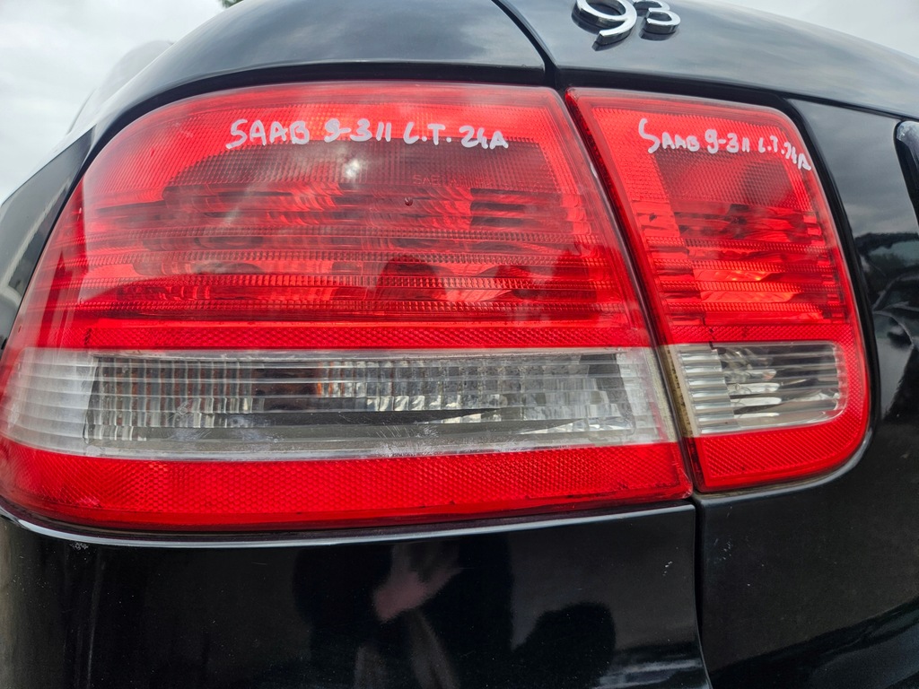 фото №6, Saab 9-3 ii sedan лампа лівий задня ліва задня кришка багажника з кришки w кришка