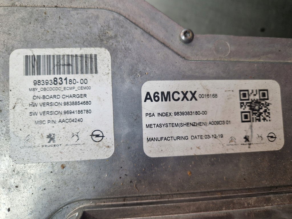 фото №8, Модуль инвертор конвертер инвертор гибрид e-208 peugeot corsa f 9839383180