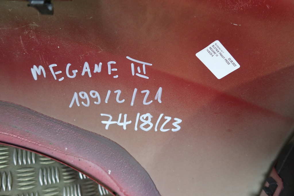 фото №12, Крила правий перед renault megane iii