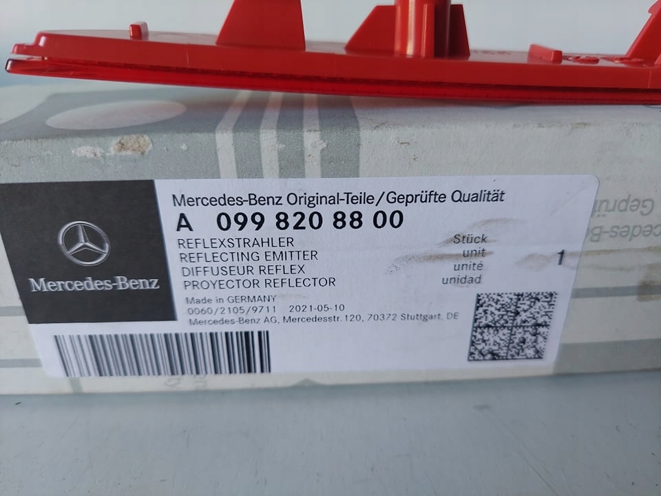 фото №6, Mercedes glb x247 отражатель бампера задняя правый левый