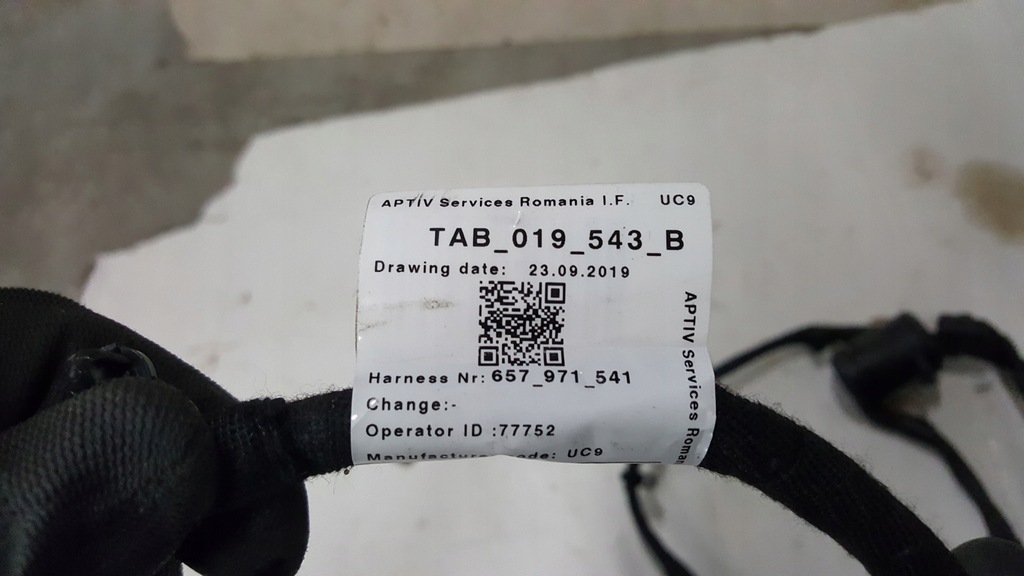 фото №8, Жгут электропроводка фаркоп skoda scala kamiq 657971541 nowa оригинал