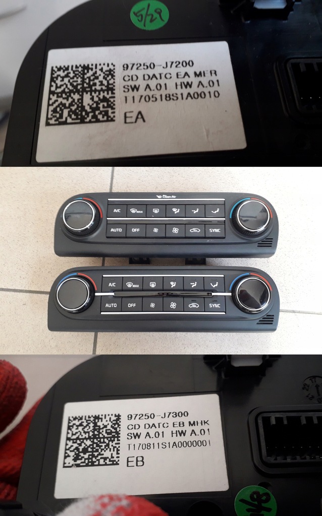 фото №1, Kia ceed iii 2018- панель кондиционера climatronic