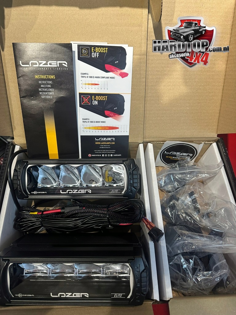 Набір dwóch лампа lazer triple-r 750 elite монтаж w решітка радіатора toyota hilux gr Київ