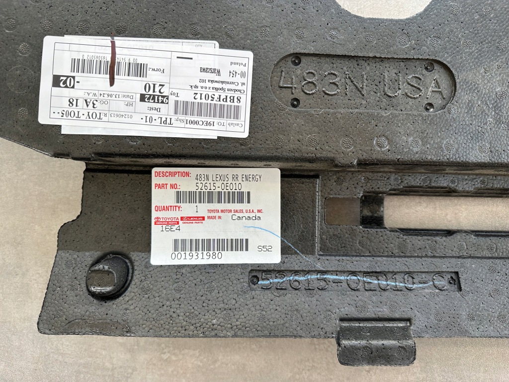 фото №8, Абсорбер бампера заднего lexus rx ii 03-09 52615-0e010