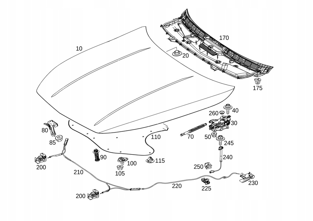 фото №1, Передняя капот mercedes s klasa c217