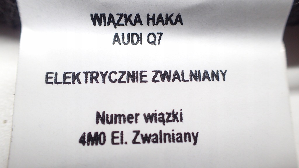 фото №14, Набор hak буксировочный audi q7 жгут модуль кнопка болты 4m0803881f