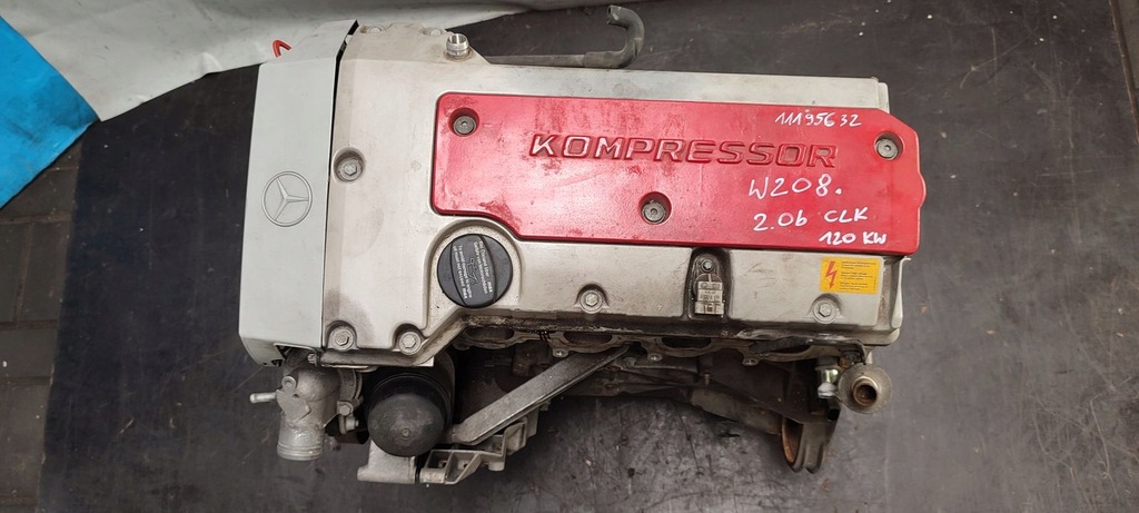 фото №8, Двигатель 111956 mercedes w208 2,0 компрессор