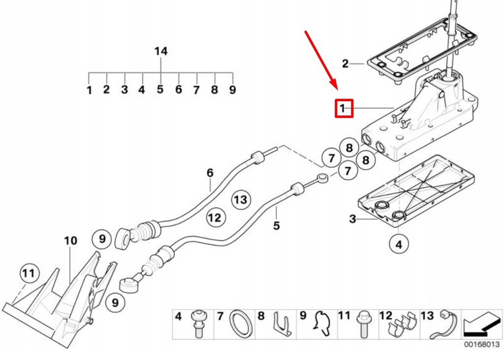 фото №8, Mini cabrio r52 болт рычаг переключения передач 25117542693 7542693оригинальная