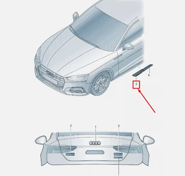 фото №1, Левый крыло audi a5 sportback f5, оригинальный.
