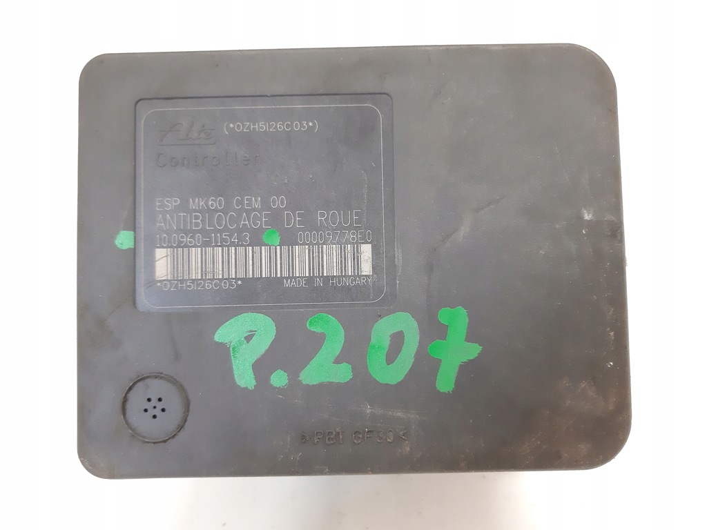 фото №5, Peugeot 207 насос abs 10.0960-1154.3 9654777580