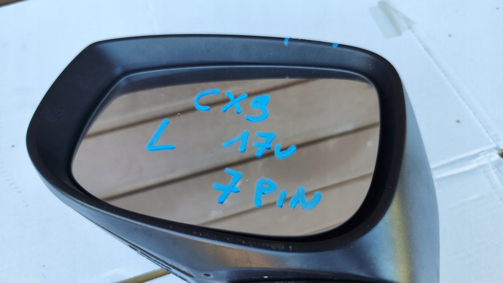 фото №7, Зеркало левая 7 pin ассистент mazda cx-9 ii tc 2016-