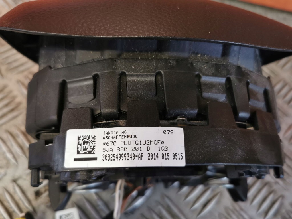 фото №3, Skoda rapid оригінальний номер подушка подушка безпеки 5ja880201d