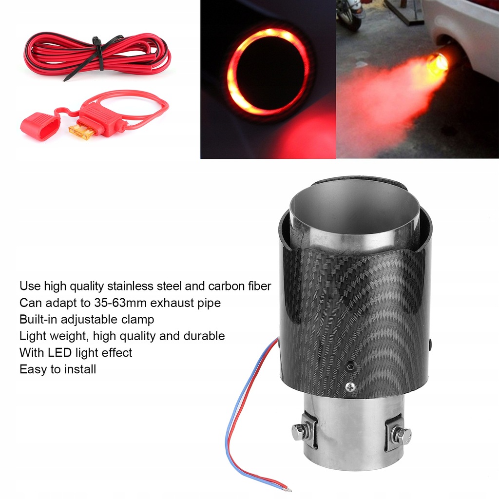 фото №9, Труба выхлопная гаситель задний, наконечник led